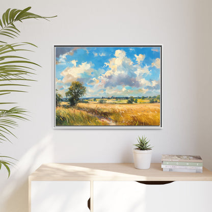 Summer Fields County Mayo Wall Art - Vibrant Irish Landscape Canvas Print