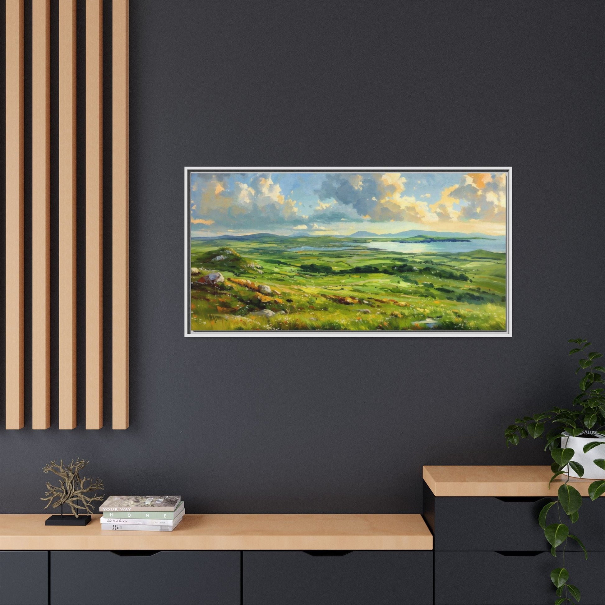 Wild Atlantic Summer Vista Wall Art - Breathtaking Coastal Landscape for Home Décor