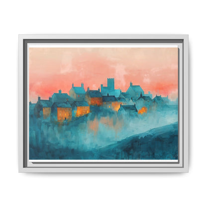 A Castle Town - Beautiful Landscape Canvas Print for Home Décor