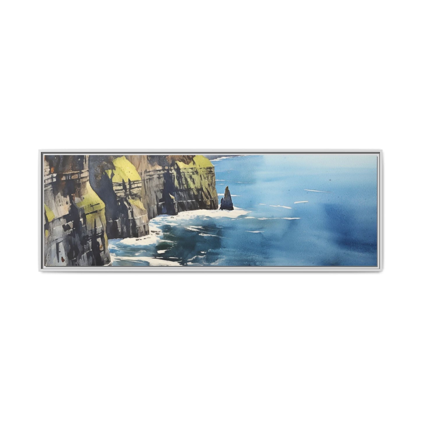 Cliffs of Moher Midday Sun - Beautiful Coastal Landscape Canvas Print