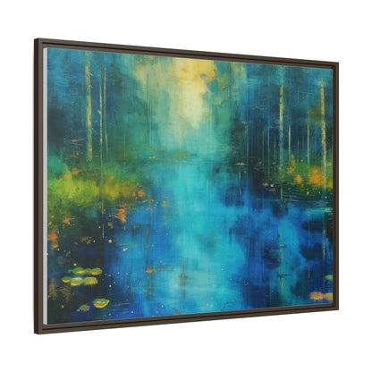 Symphony in Blue - Vibrant Abstract Canvas Print for Stylish Home Décor