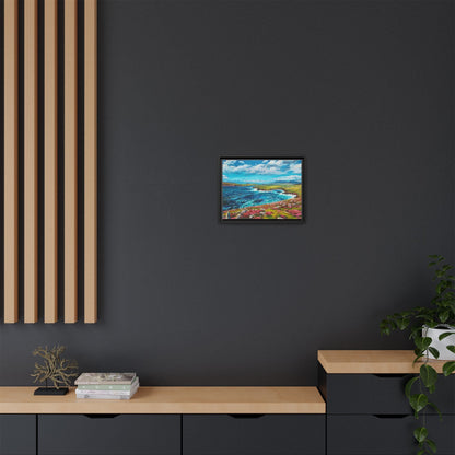 Dingle Peninsula wall art featuring a scenic view of Ireland's rugged coastline, printed on high-quality canvas with a premium frame.