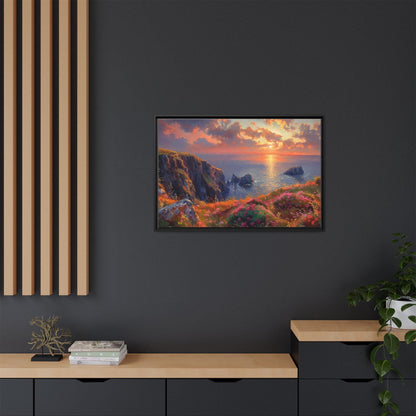 End of The Day wall art featuring a serene sunset landscape, printed on high-quality canvas to bring peaceful beauty and warmth to your home décor.