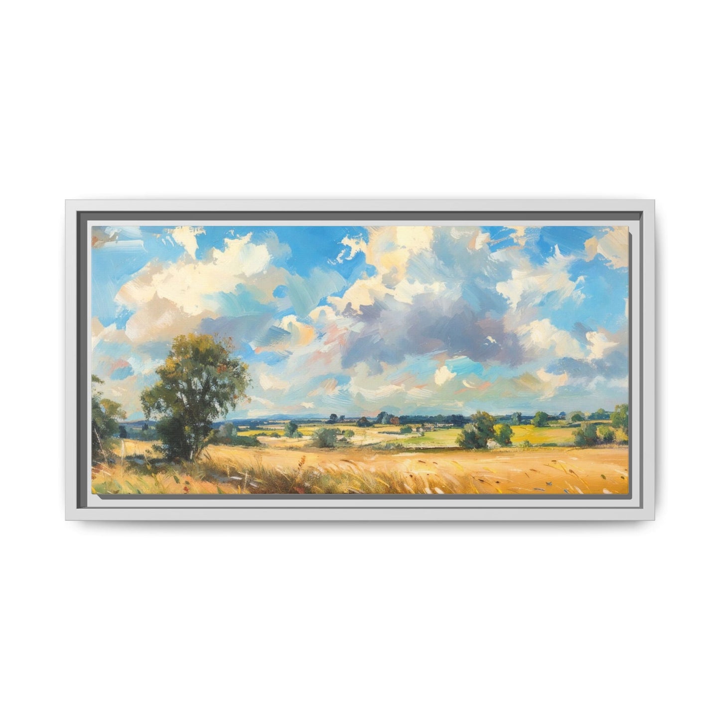 Summer Fields County Mayo Wall Art - Vibrant Irish Landscape Canvas Print