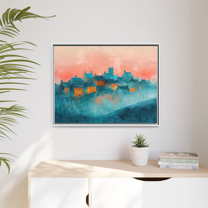 A Castle Town - Beautiful Landscape Canvas Print for all places Décor