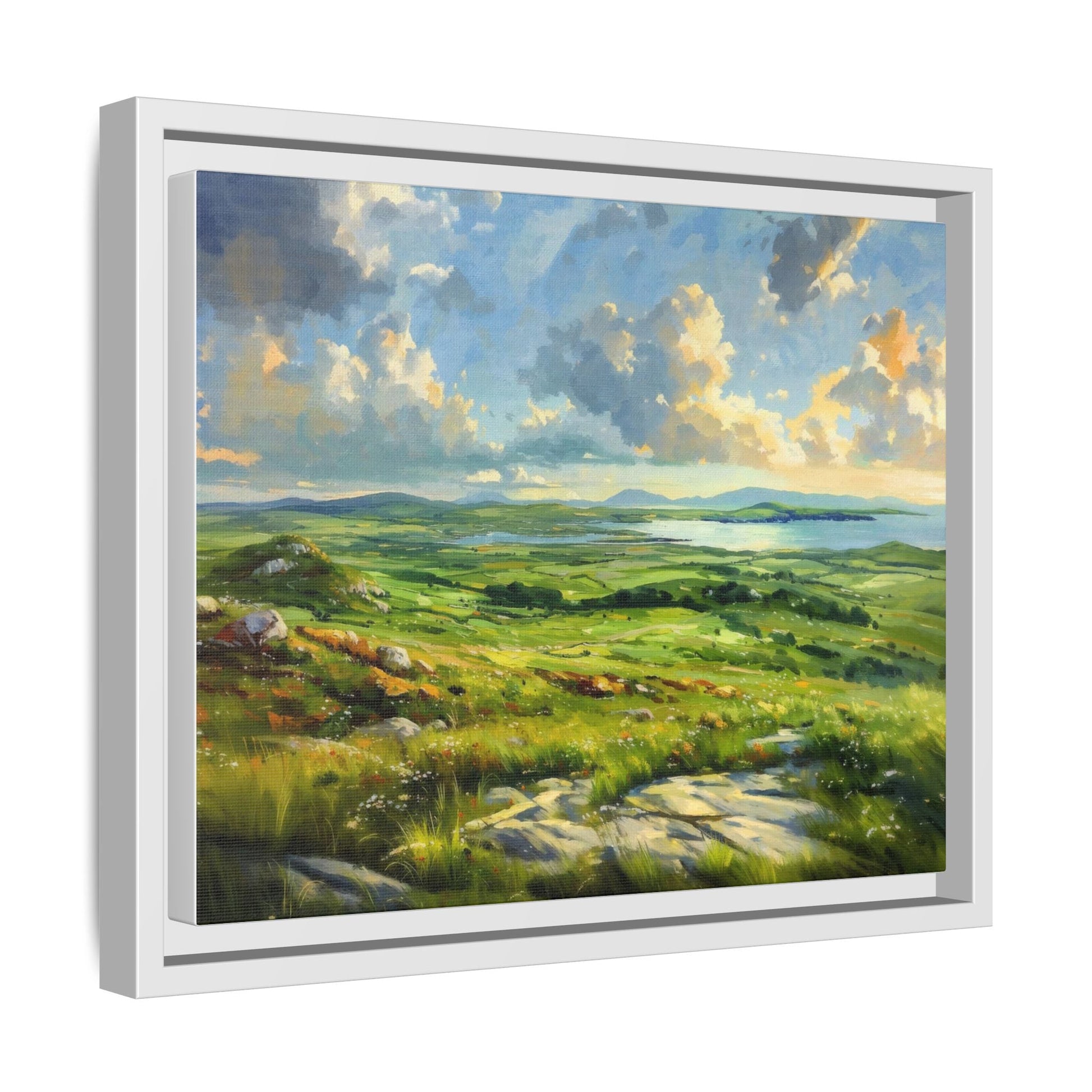 Wild Atlantic Summer Vista Wall Art - Breathtaking Coastal Landscape for Home Décor