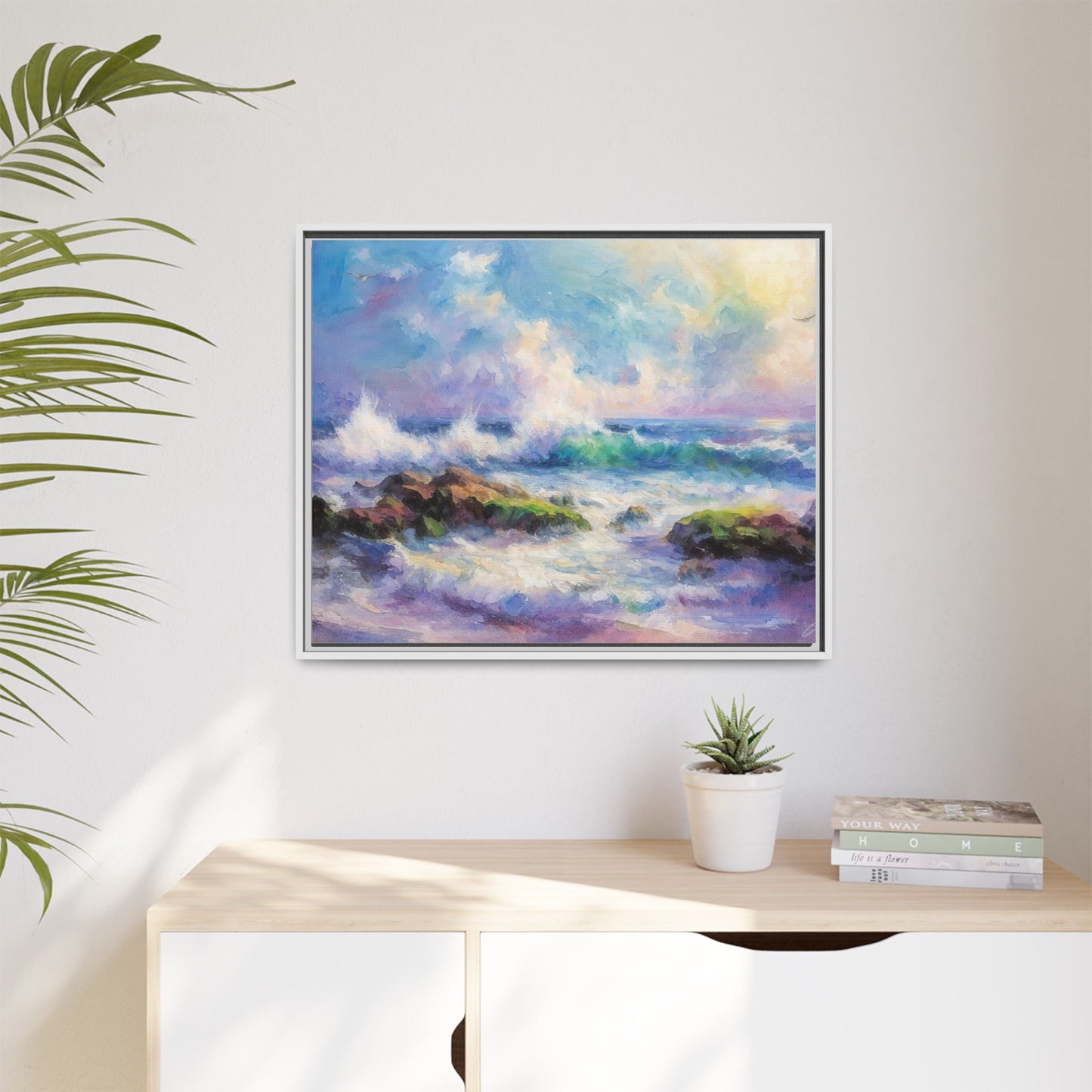 Achill Shoreline wcol wall art showcasing the stunning Irish coastal landscape, printed on high-quality canvas for a timeless and serene addition to your home décor.