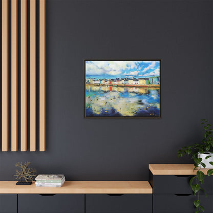 Galway Reflections wall art featuring serene Irish landscapes and water reflections, framed in premium quality wood.