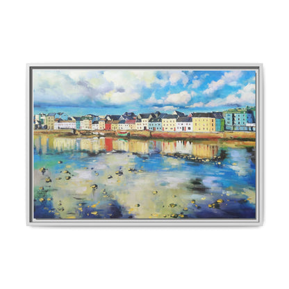 Galway Reflections wall art featuring serene Irish landscapes and water reflections, framed in premium quality wood.