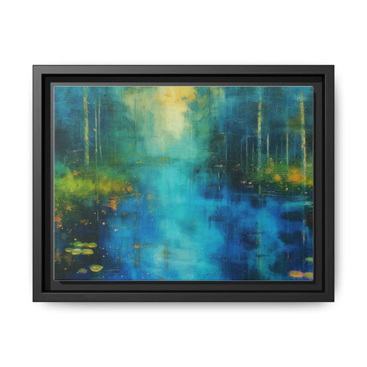 Symphony in Blue - Vibrant Abstract Canvas Print for Stylish Home Décor