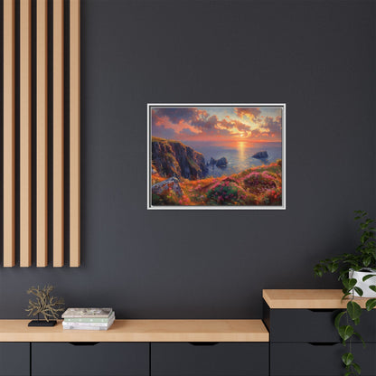 End of The Day wall art featuring a serene sunset landscape, printed on high-quality canvas to bring peaceful beauty and warmth to your home décor.