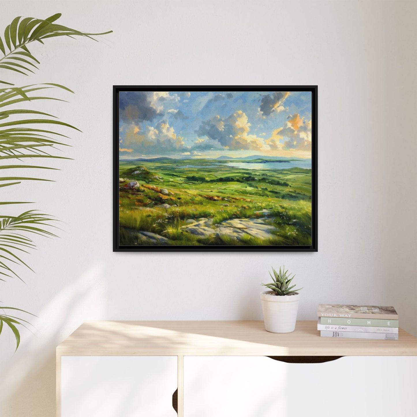 Wild Atlantic Summer Vista Wall Art - Breathtaking Coastal Landscape for Home Décor