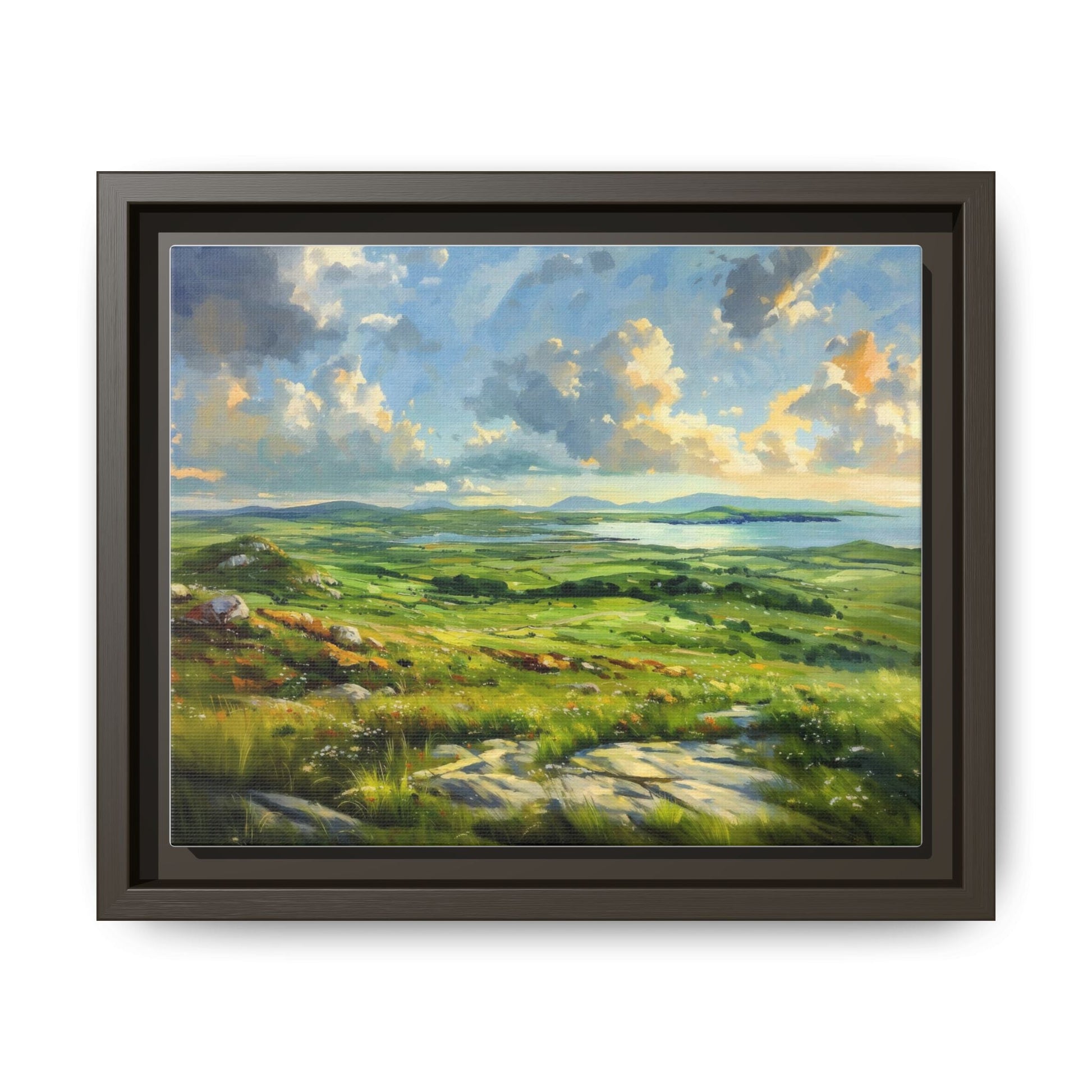 Wild Atlantic Summer Vista Wall Art - Breathtaking Coastal Landscape for Home Décor