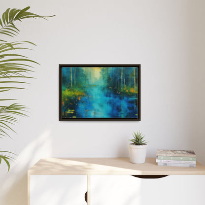 Symphony in Blue - Vibrant Abstract Canvas Print for Stylish Home Décor