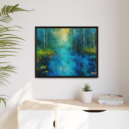 Symphony in Blue - Vibrant Abstract Canvas Print for Stylish Home Décor