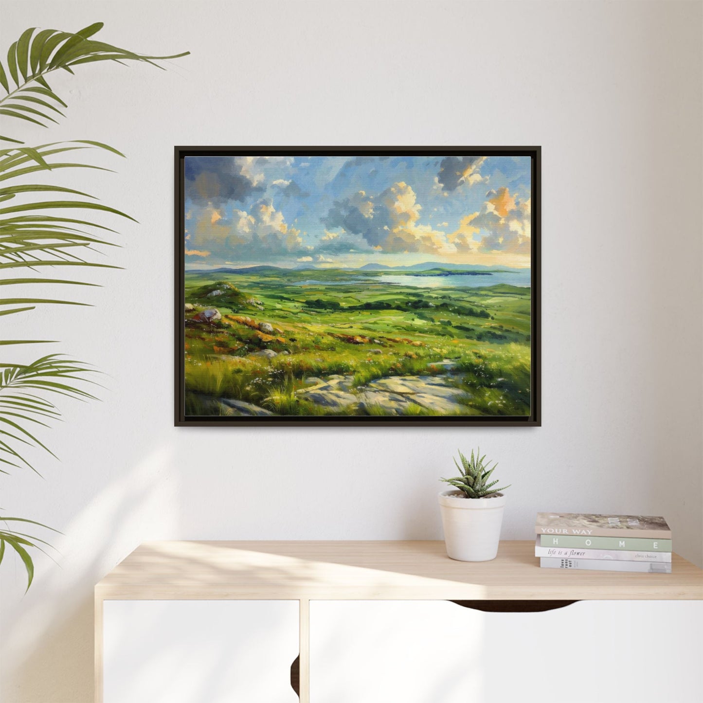 Wild Atlantic Summer Vista Wall Art - Breathtaking Coastal Landscape for Home Décor