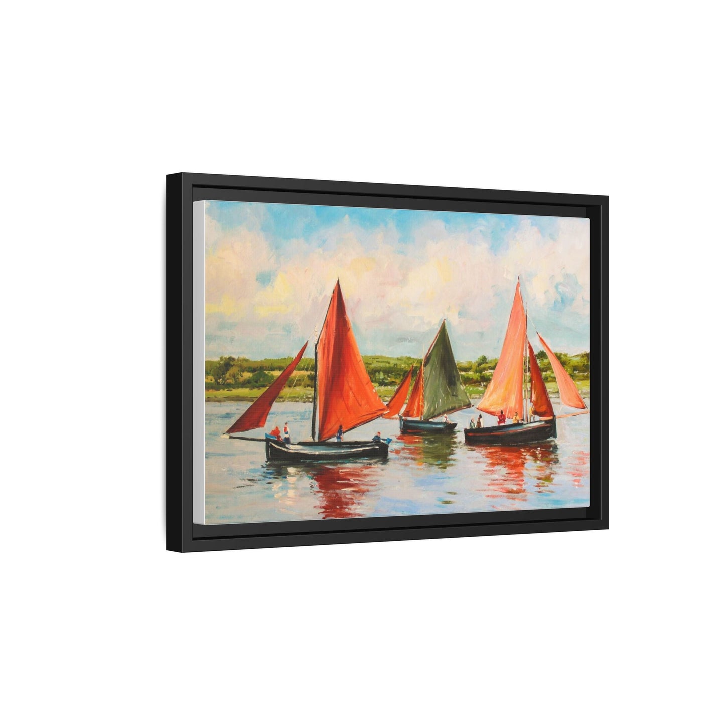 Hookers – Premium pinewood frame with a cotton-polyester canvas print, featuring a protective coating for lasting beauty and timeless décor.