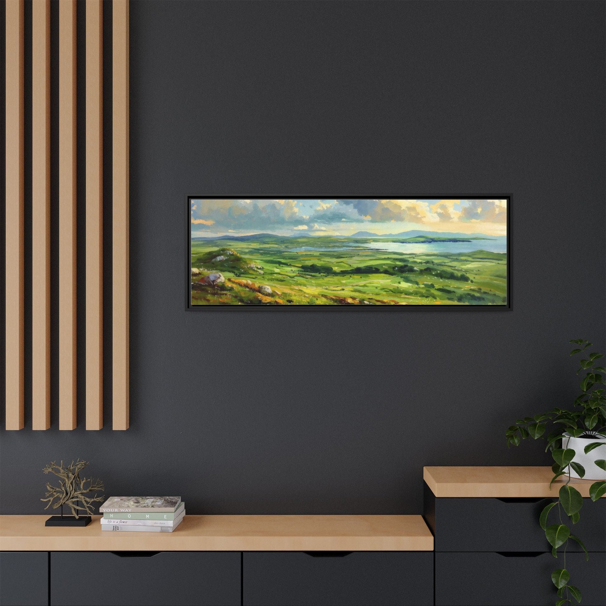 Wild Atlantic Summer Vista Wall Art - Breathtaking Coastal Landscape for Home Décor