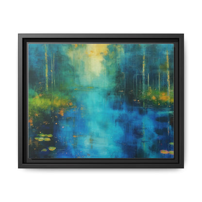 Symphony in Blue - Vibrant Abstract Canvas Print for Stylish Home Décor