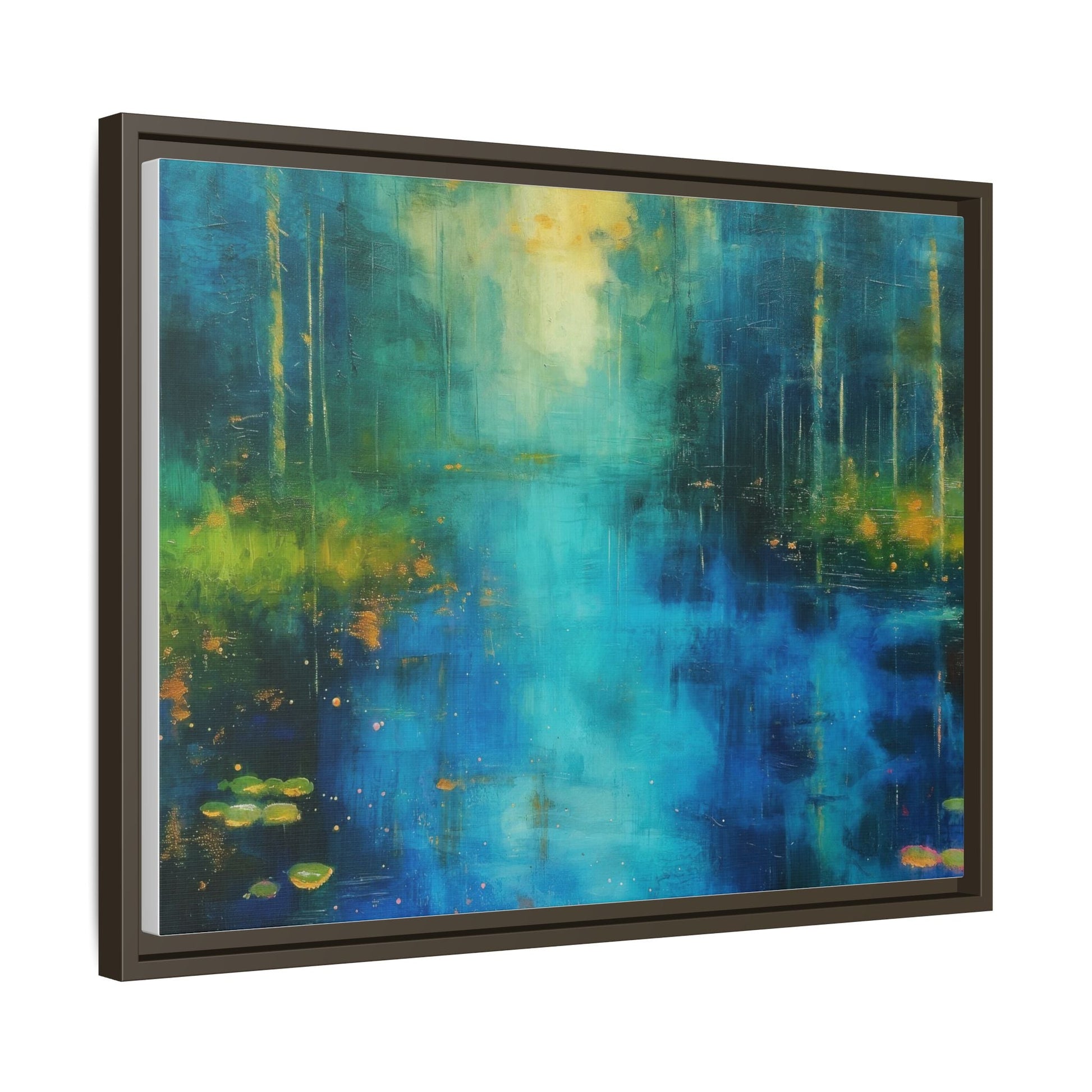 Symphony in Blue - Vibrant Abstract Canvas Print for Stylish Home Décor