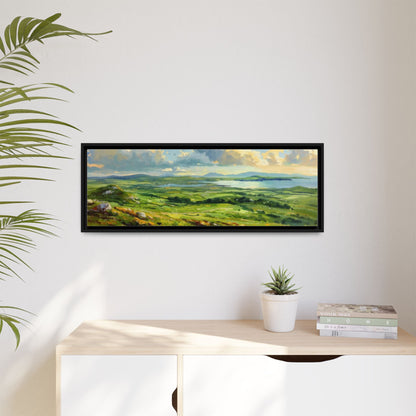 Wild Atlantic Summer Vista Wall Art - Breathtaking Coastal Landscape for Home Décor