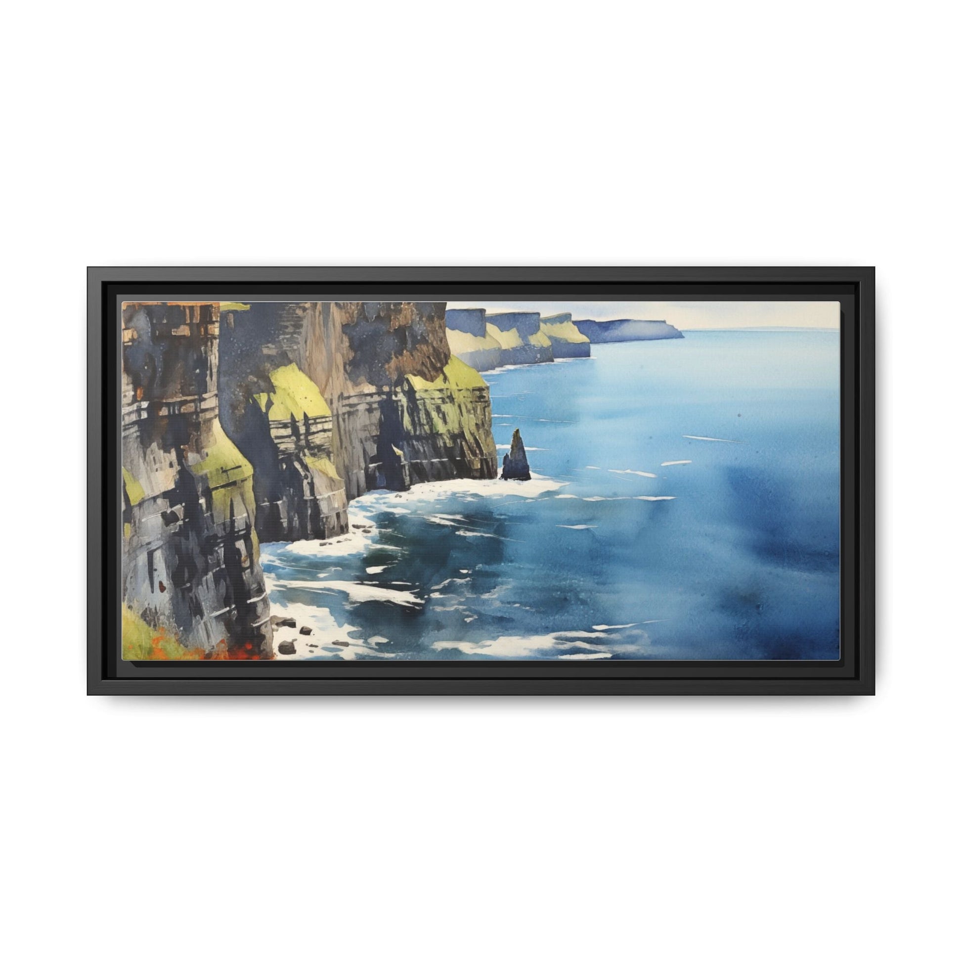 Cliffs of Moher Midday Sun - Beautiful Coastal Landscape Canvas Print