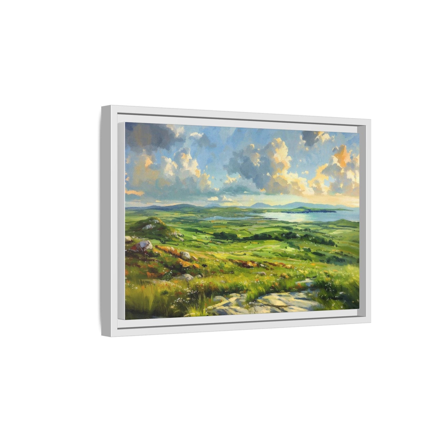 Wild Atlantic Summer Vista Wall Art - Breathtaking Coastal Landscape for Home Décor