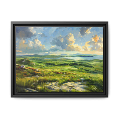 Wild Atlantic Summer Vista Wall Art - Breathtaking Coastal Landscape for Home Décor