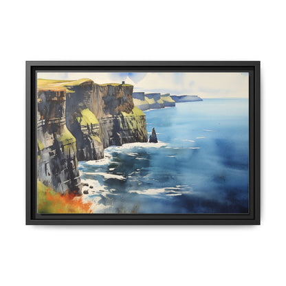 Cliffs of Moher Midday Sun - Beautiful Coastal Landscape Canvas Print