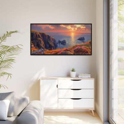 End of The Day wall art featuring a serene sunset landscape, printed on high-quality canvas to bring peaceful beauty and warmth to your home décor.