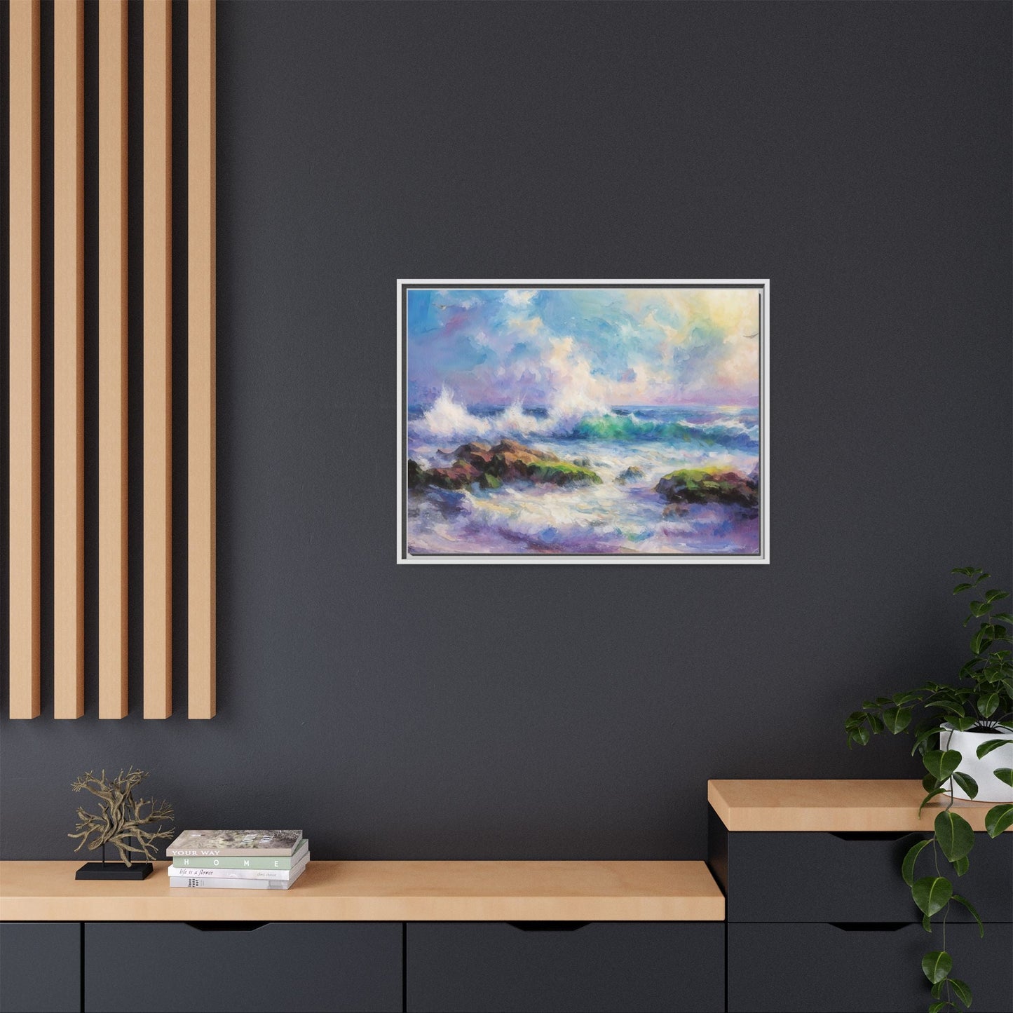 Achill Shoreline wcol wall art showcasing the stunning Irish coastal landscape, printed on high-quality canvas for a timeless and serene addition to your home décor.