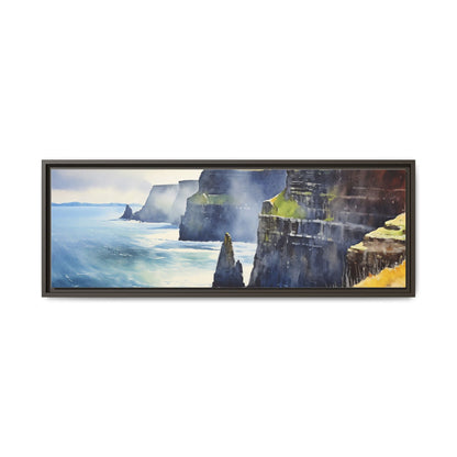 Watercolour of Cliffs of Moher – Beautiful Coastal Landscape Canvas Print