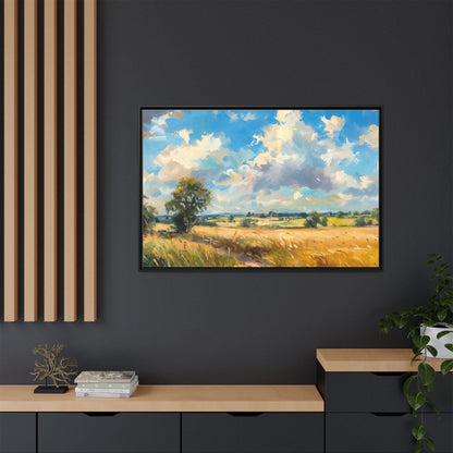 Summer Fields County Mayo Wall Art - Vibrant Irish Landscape Canvas Print