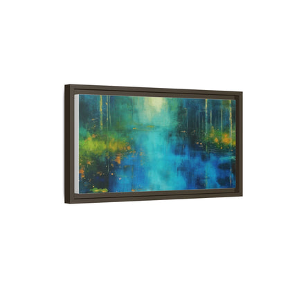 Symphony in Blue - Vibrant Abstract Canvas Print for Stylish Home Décor