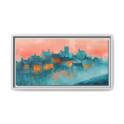 A Castle Town - Beautiful Landscape Canvas Print for Home Décor