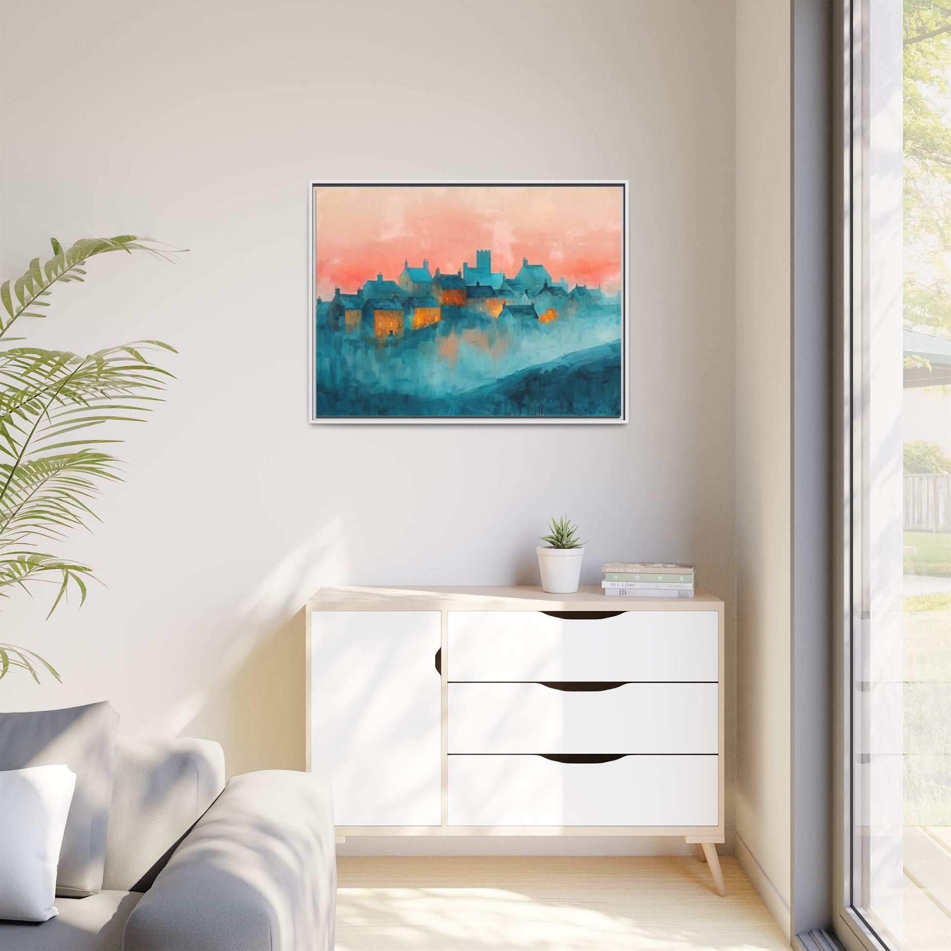 A Castle Town - Beautiful Landscape Canvas Print for all places Décor