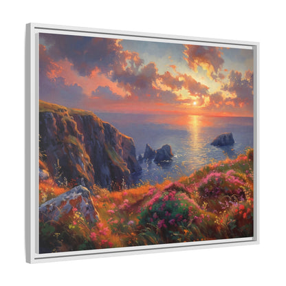 End of The Day wall art featuring a serene sunset landscape, printed on high-quality canvas to bring peaceful beauty and warmth to your home décor.