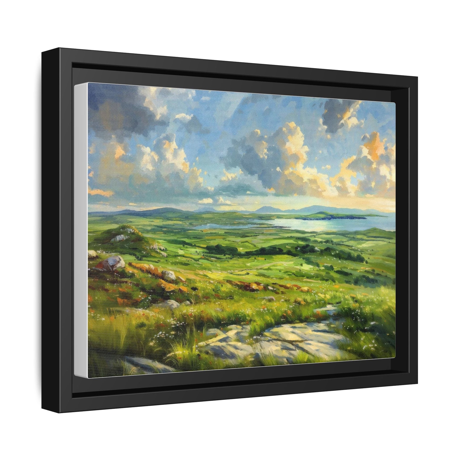 Wild Atlantic Summer Vista Wall Art - Breathtaking Coastal Landscape for Home Décor