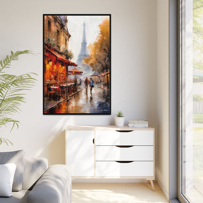 Eiffel Tower wall art featuring the iconic Paris landmark, printed on high-quality canvas to bring timeless beauty and elegance to your home décor.