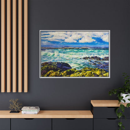 Ballyglass Lighthouse Erris wall art featuring the stunning coastal lighthouse, framed in premium materials for a perfect addition to any living space.