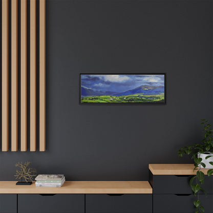 Connemara Fields - Stunning Irish landscape canvas print showcasing the serene beauty of Connemara's fields.