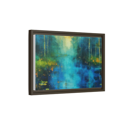 Symphony in Blue - Vibrant Abstract Canvas Print for Stylish Home Décor