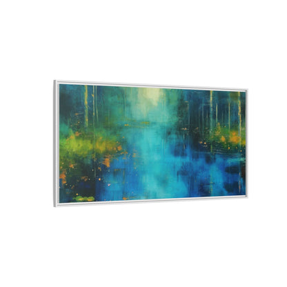 Symphony in Blue - Vibrant Abstract Canvas Print for Stylish Home Décor