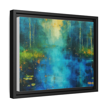 Symphony in Blue - Vibrant Abstract Canvas Print for Stylish Home Décor