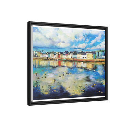 Galway Reflections wall art featuring serene Irish landscapes and water reflections, framed in premium quality wood.