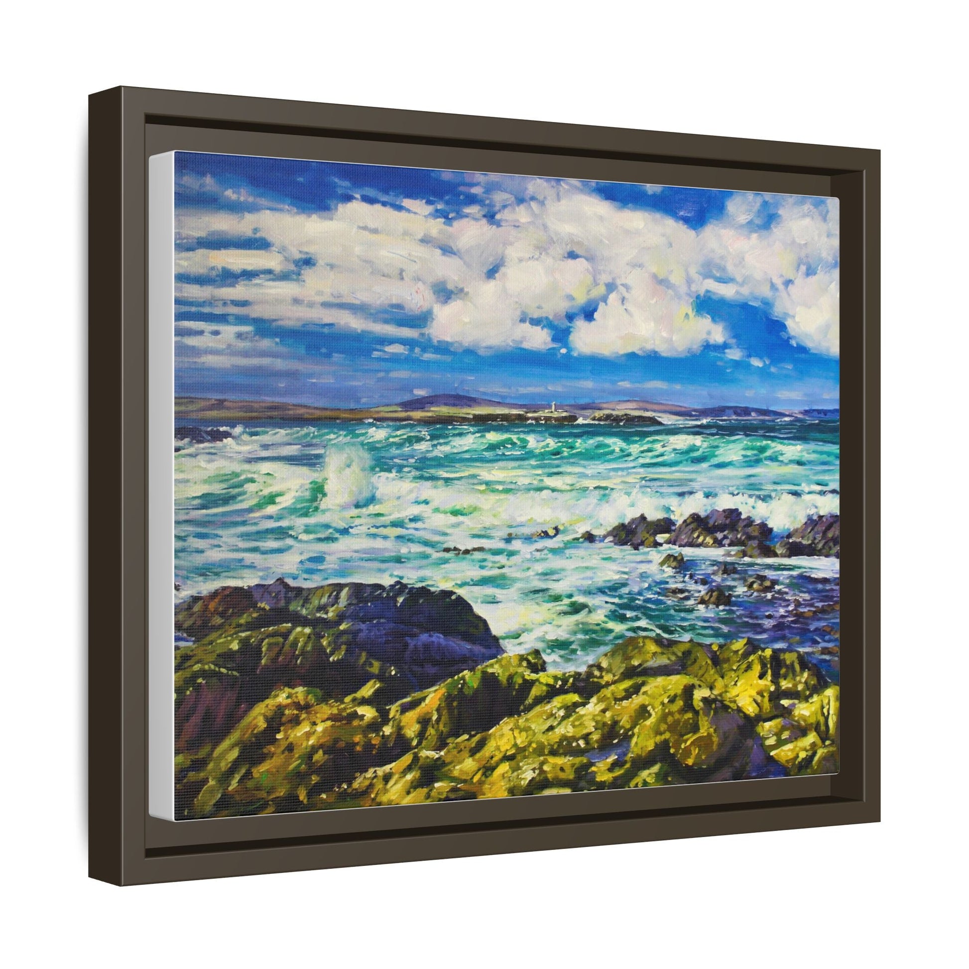 Ballyglass Lighthouse Erris wall art featuring the stunning coastal lighthouse, framed in premium materials for a perfect addition to any living space.