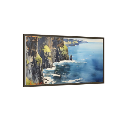 Cliffs of Moher Midday Sun - Beautiful Coastal Landscape Canvas Print