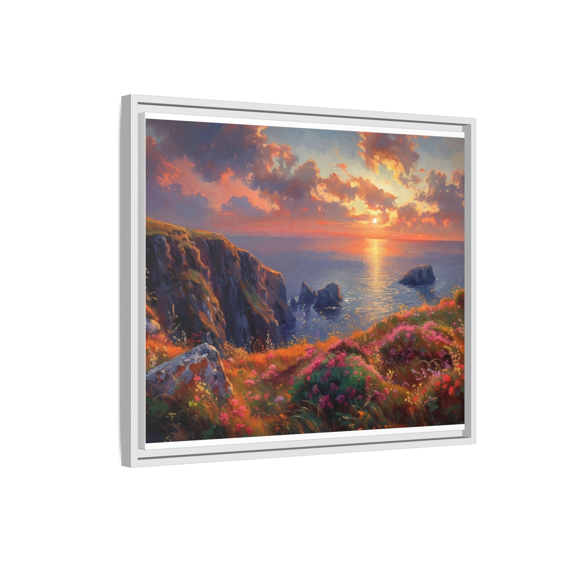 End of The Day wall art featuring a serene sunset landscape, printed on high-quality canvas to bring peaceful beauty and warmth to your home décor.