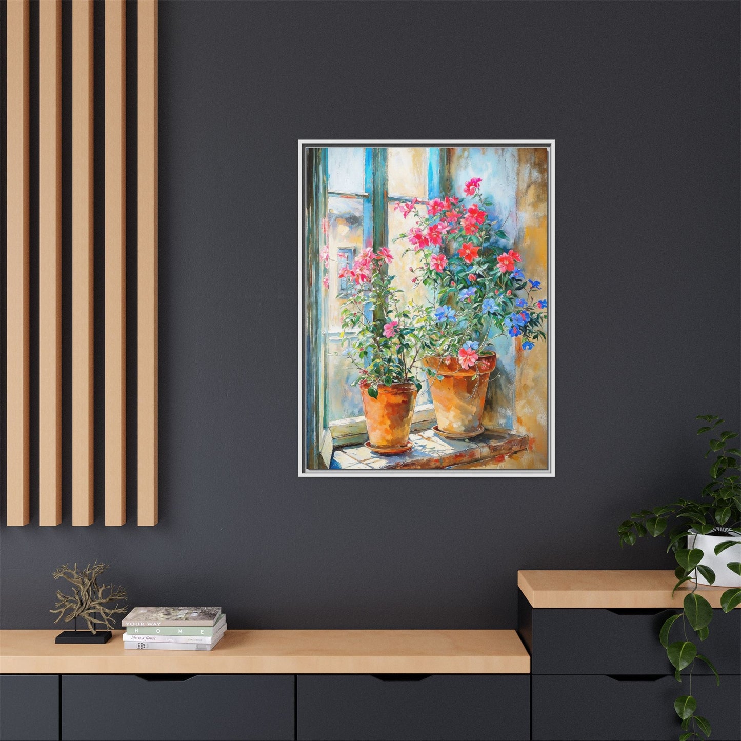 Summer Pots Wall Art - Vibrant Floral Pots for Fresh Home Décor