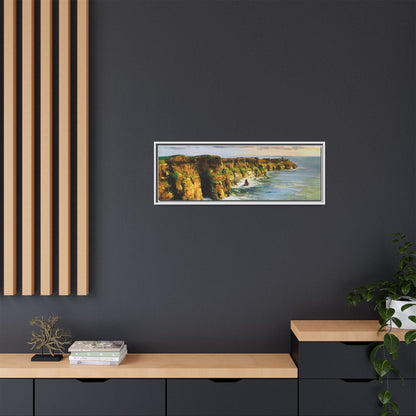 Cliffs of Moher wall art showcasing the dramatic Irish coastline, printed on high-quality canvas to bring natural beauty into your home décor.